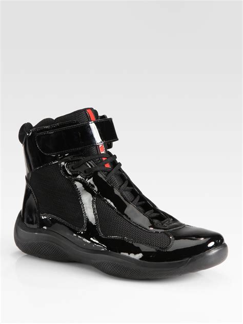 prada high top sneakers women'|Prada high top sneakers women's.